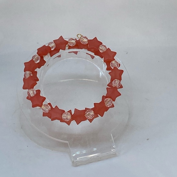 Handmade Star Beaded Wrap Around Bracelets, Wrap Bracelet, Memory Wire Bracelet - Picture 13 of 16